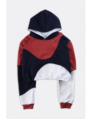 Rework Tommy Hilfiger Wave Crop Sweatshirt - S plus qu'un jeu 