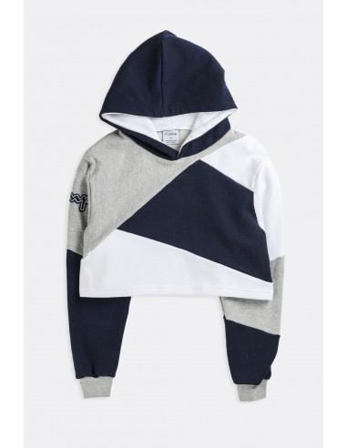 Rework Champion Patchwork Crop Sweatshirt - S de l' environnement