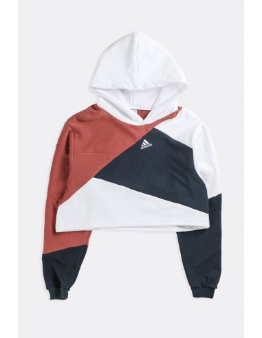 Rework Adidas Patchwork Crop Sweatshirt - S À commander