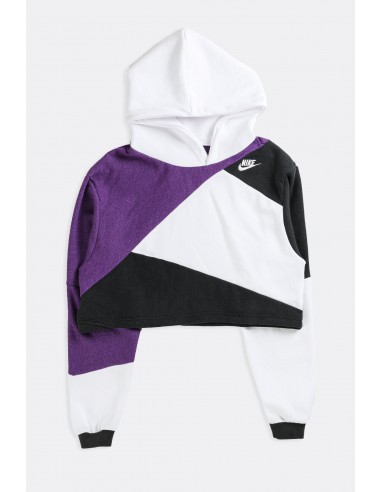 Rework Nike Patchwork Crop Sweatshirt - S Les magasins à Paris