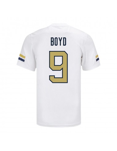 Georgia Tech Adidas Football Student Athlete 9 Avery Boyd White Football Jersey s'inspire de l'anatomie humaine