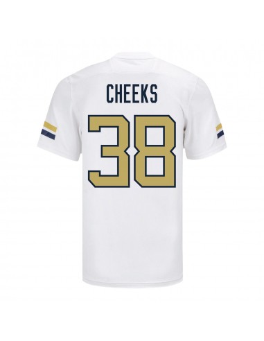 Georgia Tech Adidas Football Student Athlete 38 A'J Cheeks White Football Jersey Livraison rapide