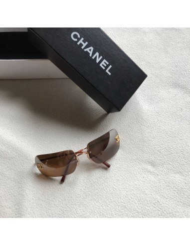 Chanel- Lunettes de soleil a logo strass meilleur choix