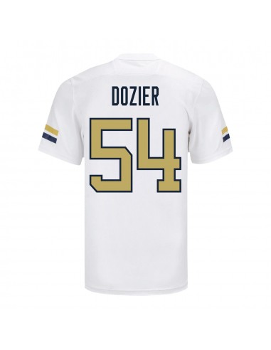 Georgia Tech Adidas Football Student Athlete 54 Caleb Dozier White Football Jersey offre 