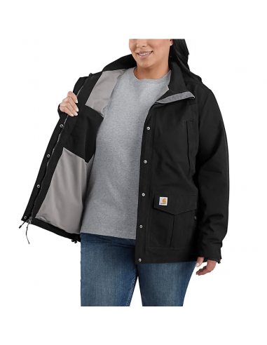 Women's Storm Defender Relaxed Fit Heavyweight Jacket - Black Pour