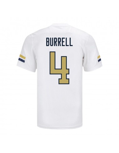 Georgia Tech Adidas Football Student Athlete 4 Warren Burrell White Football Jersey À commander