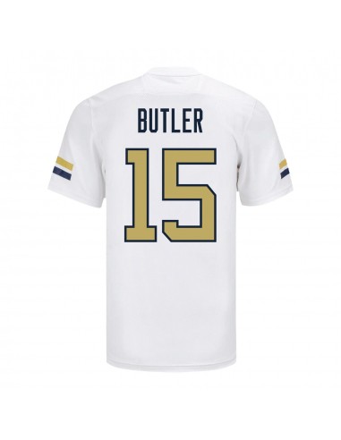 Georgia Tech Adidas Football Student Athlete 15 Tah'J Butler White Football Jersey le des métaux précieux