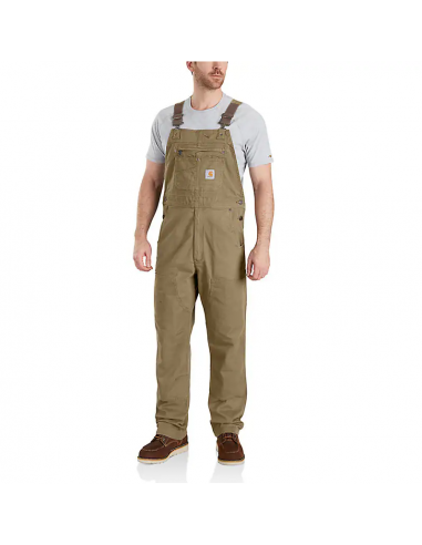 Rugged Flex Relaxed Fit Canvas Bib Overall - gravel de technologie