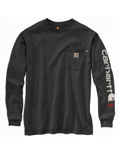 FR Force Long Sleeve Logo T-Shirt - Black Heather l'évolution des habitudes 