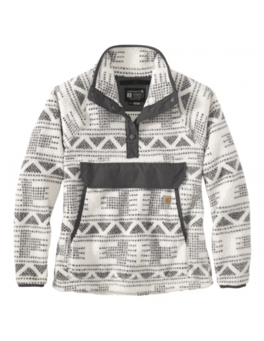 Women’s Quarter Snap Fleece Pullover - Malt Aztec Les magasins à Paris