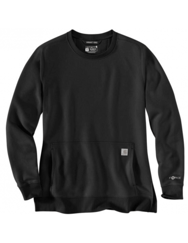 Women's Long Sleeve Force Crew Sweatshirt - Black en ligne des produits 