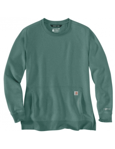 Women's Long Sleeve Force Crew Sweatshirt - Slate Green Découvrez la collection