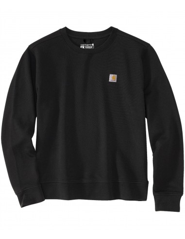 Relaxed Fit Midweight French Terry Crewneck Sweatshirt - Black Venez acheter