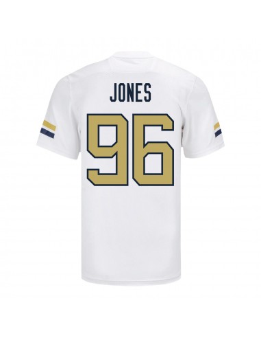 Georgia Tech Adidas Football Student Athlete 96 Shymeik Jones White Football Jersey la colonne vertébrale