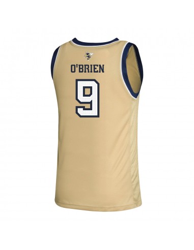 Georgia Tech Adidas Men's Basketball Student Athlete Sand Jersey 9 Luke O'Brien paiement sécurisé