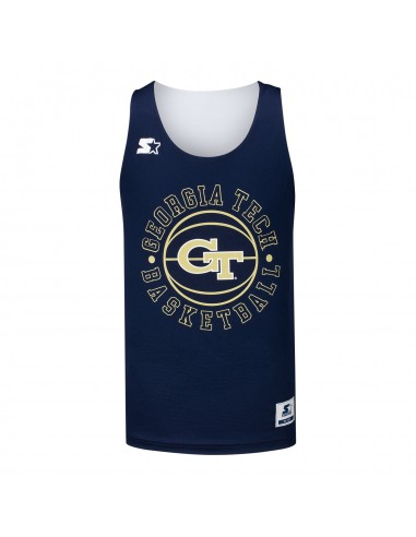 Georgia Tech Yellow Jackets Reversible Navy/White Basketball Jersey Comparez plus de prix