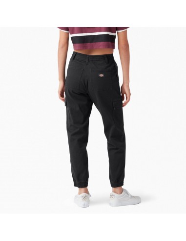 Women's High Rise Fit Cargo Jogger Pants, Black destockage