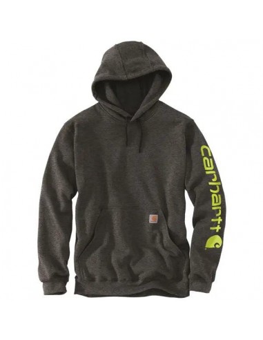 K288 Loose Fit Midweight Logo Sleeve Graphic Hoodie - Carbon prix pour 