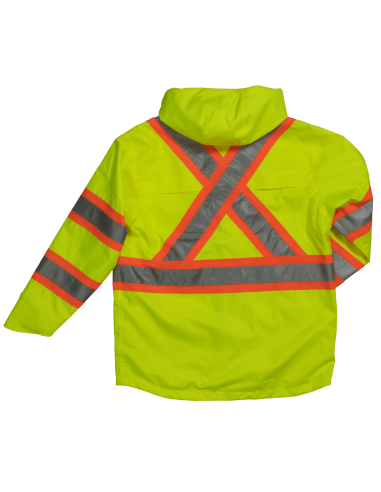 Safety Rain Jacket - Green Venez acheter