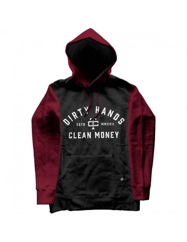 DHCM Hoodie: Charcoal/Burgundy hantent personnes