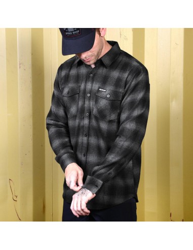 Saturday Night Special Flannel - Grey/Black soldes