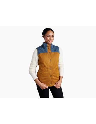 Women's Celeste Lined Vest - Antique Gold/Dusty Blue plus qu'un jeu 