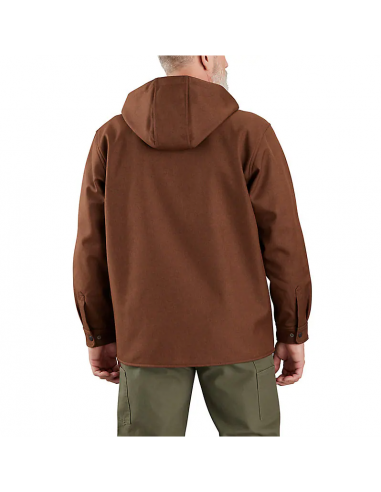 Rain Defender® Heavyweight Hooded Shirt Jacket - Mocha Heather Comment ça marche