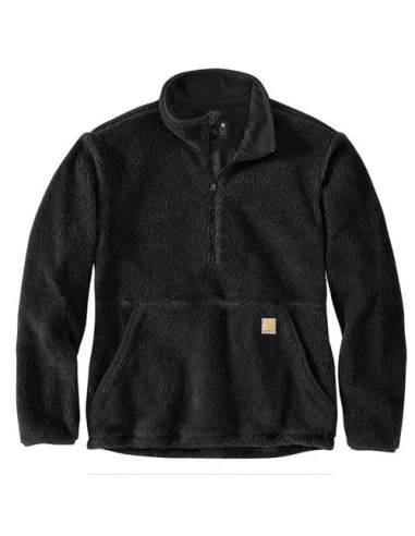 Loose Fit Fleece Pullover - Black vente chaude votre 