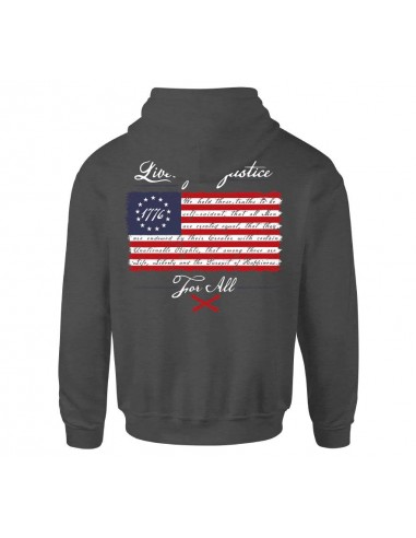 Liberty and Justic Hood - Charcoal Heather en stock