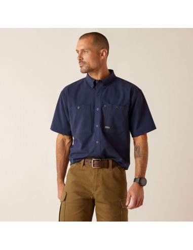 Rebar Made Tough 360 AirFlow Work Shirt, Navy Comment ça marche