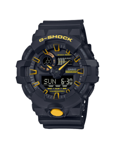 GA-700 Series Analog Digital Watch - Black/Yellow 2 - 3 jours ouvrés.