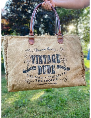 Sac L "Vintage DUDE" Tabac prix