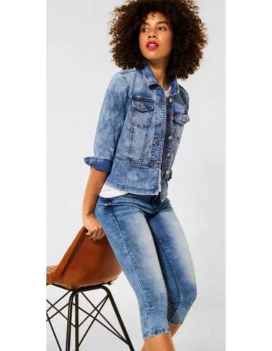 Veste en jean bleu 211408 en ligne des produits 