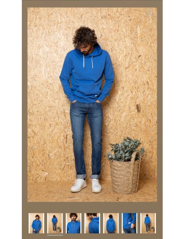 Sweat Capuche ML SQUARE French Blue de pas cher